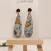 Emmlina Long Teardrop Stud Earring - Image 2